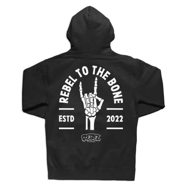 REBEL TO THE BONE - ZIPPER HOODIE - $ZS753W$ Thumbnail